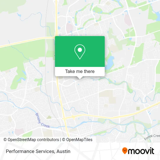Performance Services map