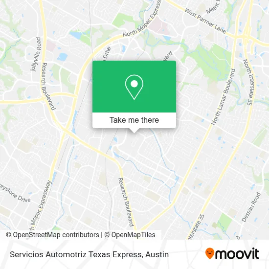 Servicios Automotriz Texas Express map