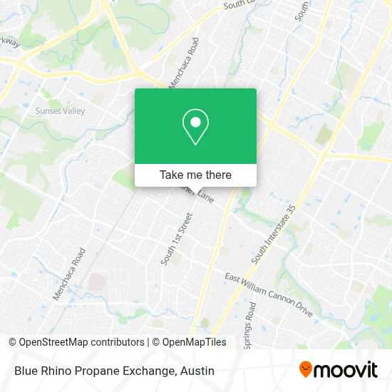 Blue Rhino Propane Exchange map