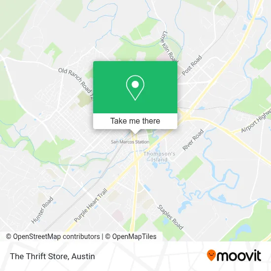 The Thrift Store map