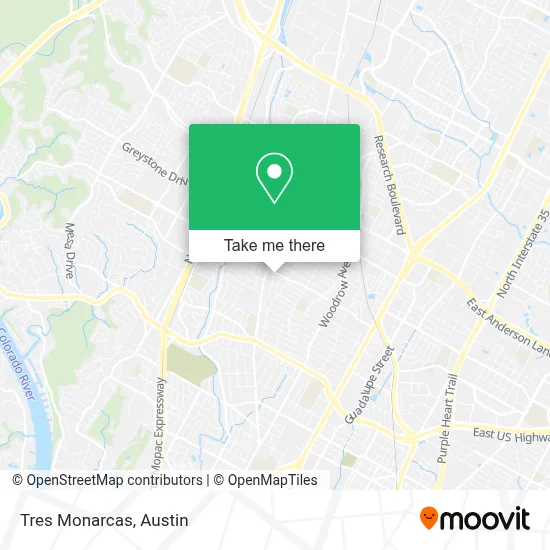 Tres Monarcas map
