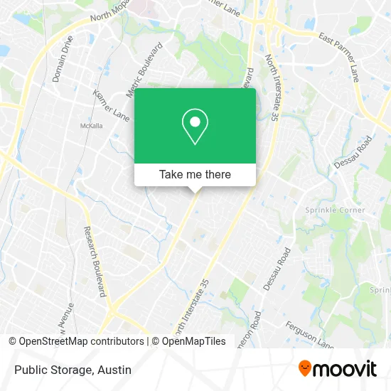 Public Storage map