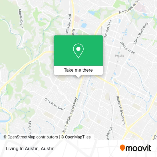Living In Austin map