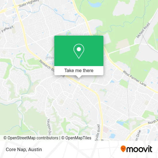 Core Nap map