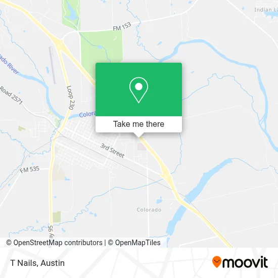 T Nails map