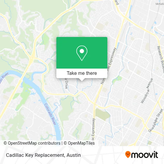Cadillac Key Replacement map