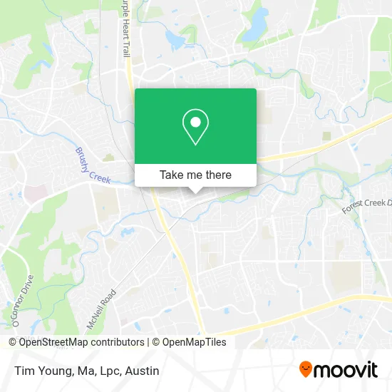 Tim Young, Ma, Lpc map