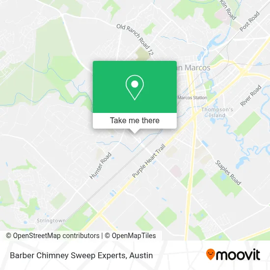 Barber Chimney Sweep Experts map