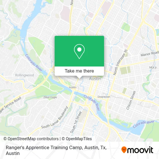 Ranger's Apprentice Training Camp, Austin, Tx map