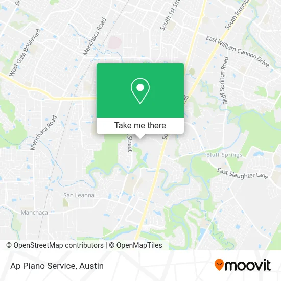 Ap Piano Service map