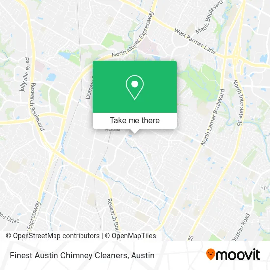 Finest Austin Chimney Cleaners map