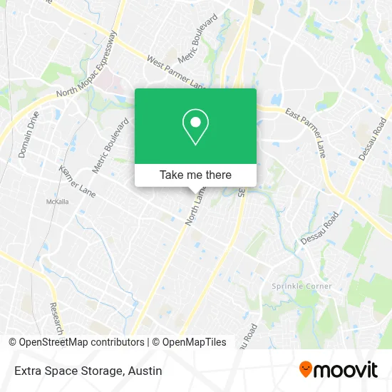 Extra Space Storage map