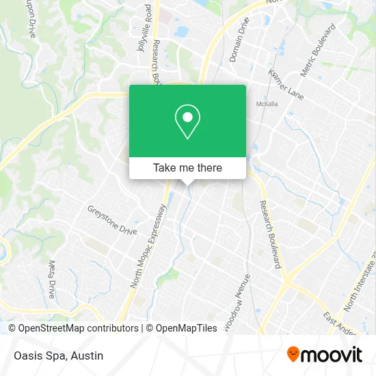 Oasis Spa map