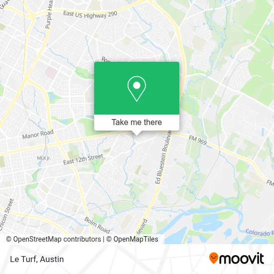 Le Turf map