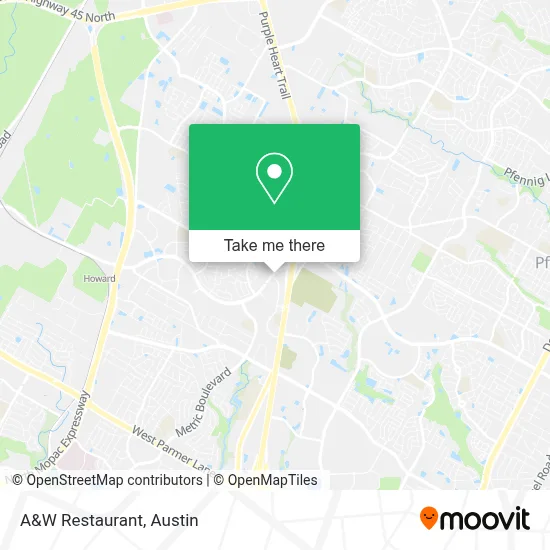 A&W Restaurant map