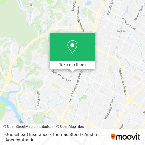 Goosehead Insurance - Thomas Steed - Austin Agency map