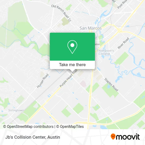 Jb's Collision Center map