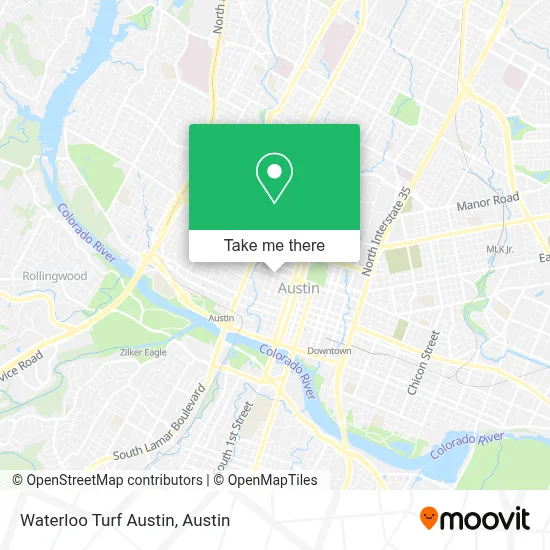 Waterloo Turf Austin map