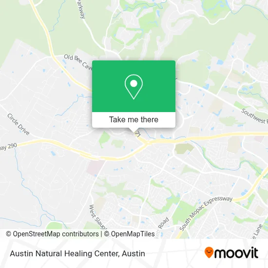 Austin Natural Healing Center map