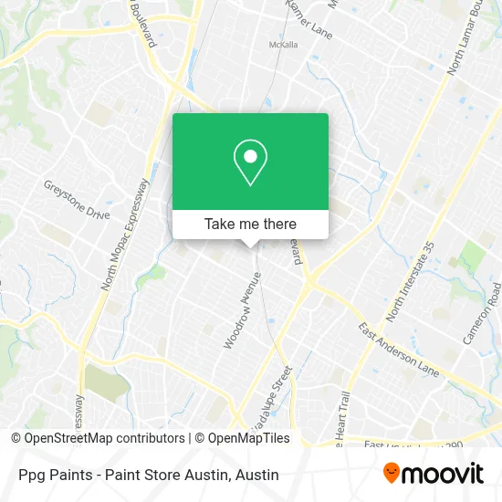 Ppg Paints - Paint Store Austin map