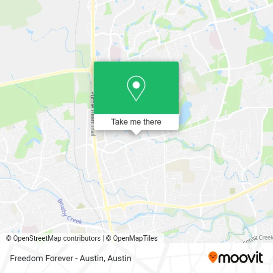Freedom Forever - Austin map