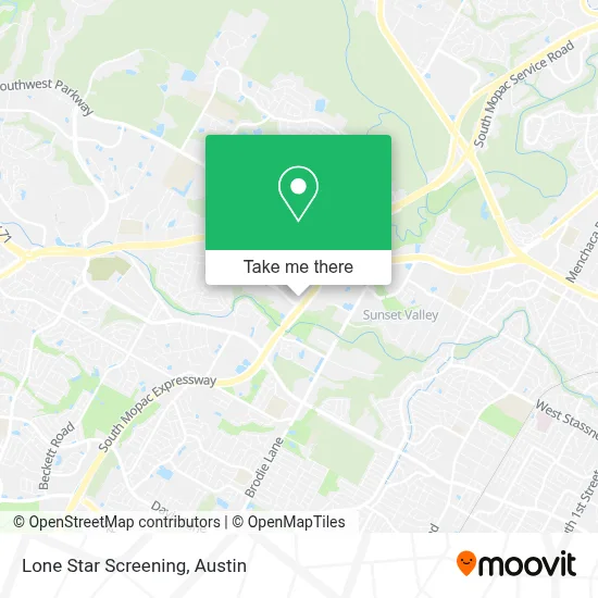 Lone Star Screening map
