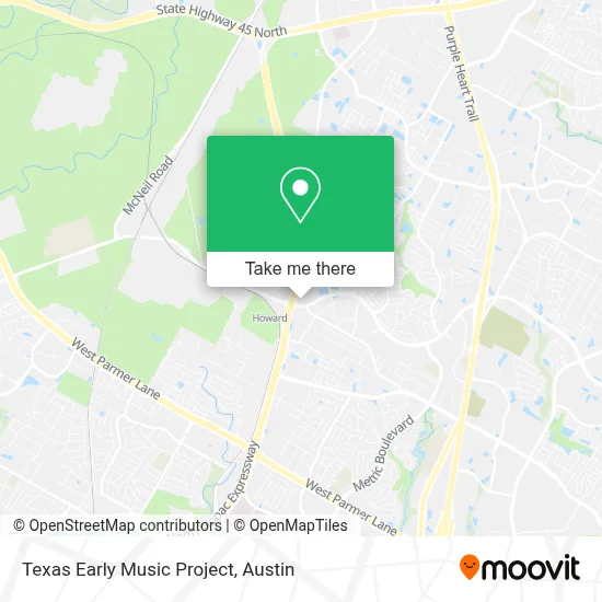 Texas Early Music Project map