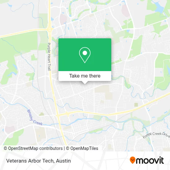 Veterans Arbor Tech map
