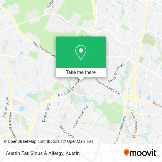 Austin Ear, Sinus & Allergy map