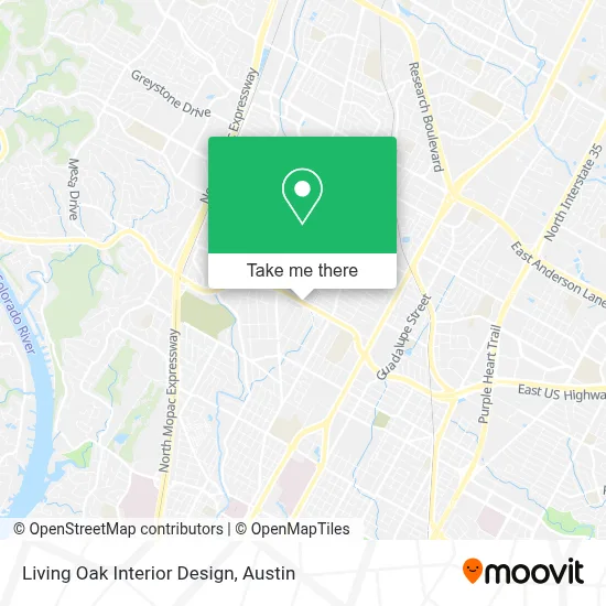 Living Oak Interior Design map