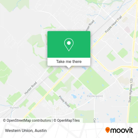 Western Union map