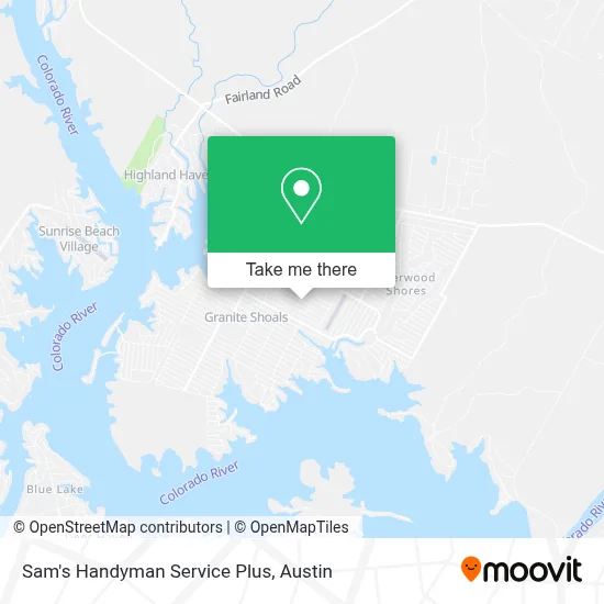 Sam's Handyman Service Plus map