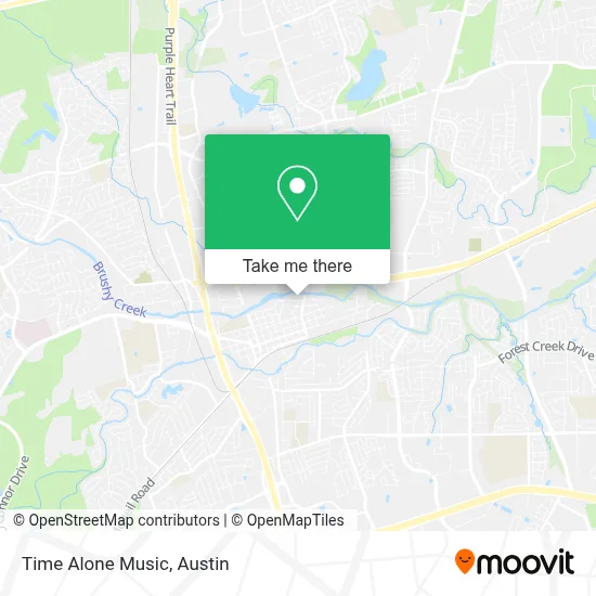 Time Alone Music map