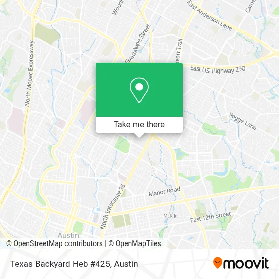 Texas Backyard Heb #425 map