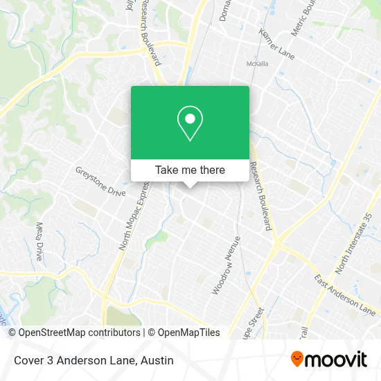 Cover 3 Anderson Lane map