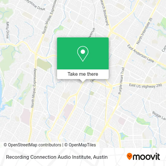 Recording Connection Audio Institute map