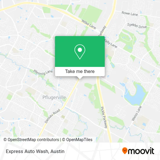 Express Auto Wash map