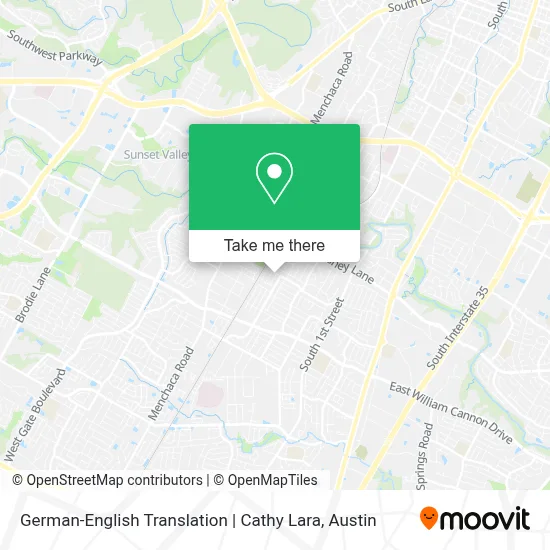 German-English Translation | Cathy Lara map