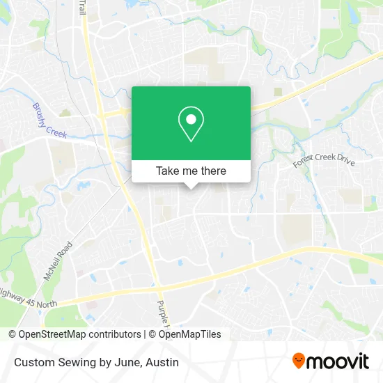 Custom Sewing by June map