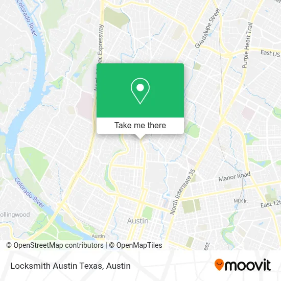 Locksmith Austin Texas map