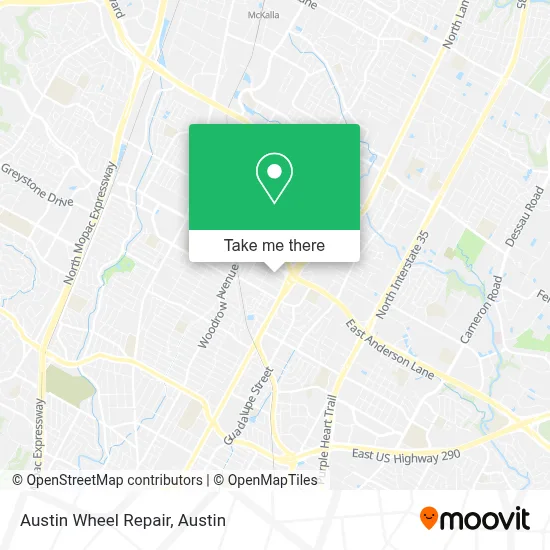 Austin Wheel Repair map