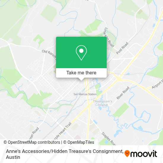 Anne's Accessories / Hidden Treasure's Consignment map
