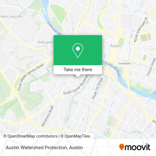 Austin Watershed Protection map