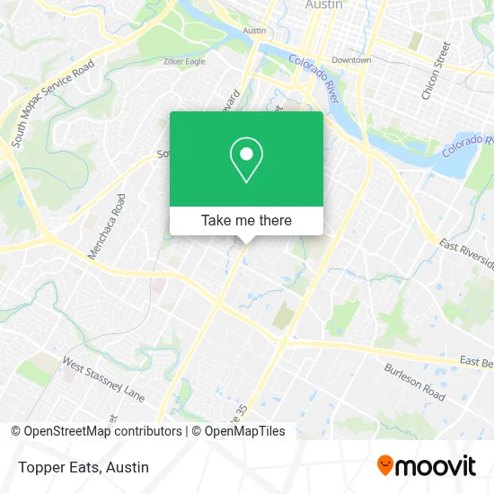 Topper Eats map