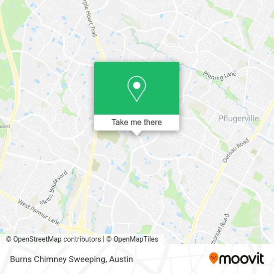 Burns Chimney Sweeping map