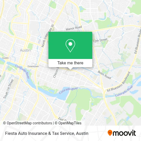 Fiesta Auto Insurance & Tax Service map