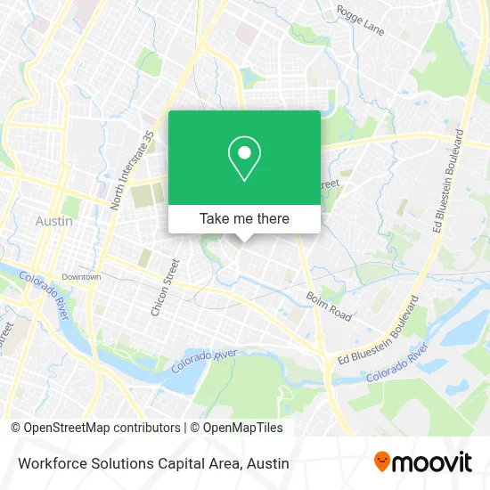 Workforce Solutions Capital Area map