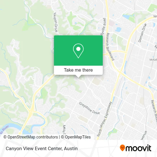 Canyon View Event Center map