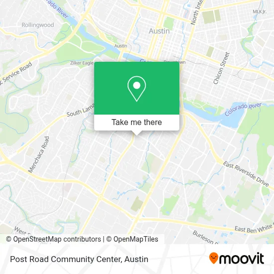 Post Road Community Center map