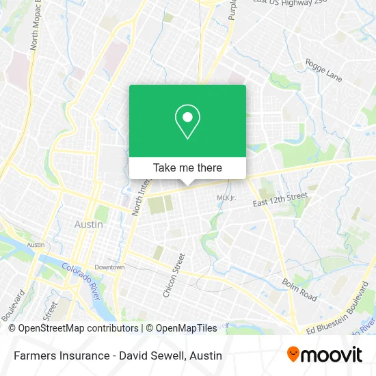 Farmers Insurance - David Sewell map